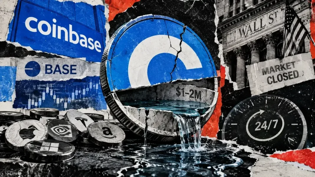 $1 billion in trading volume masks hidden liquidity risks for Coinbase stock token holders $1 billion in trading volume masks hidden liquidity risks for Coinbase stock token holders