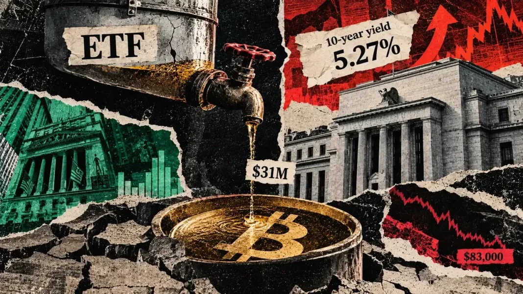 Bitcoin’s $84,000 wall gets harder to break as ETF inflows sink to $31 million Bitcoin’s $84,000 wall gets harder to break as ETF inflows sink to $31 million