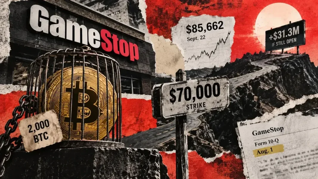 GameStop may have surrendered $31 million of Bitcoin upside with one options trade