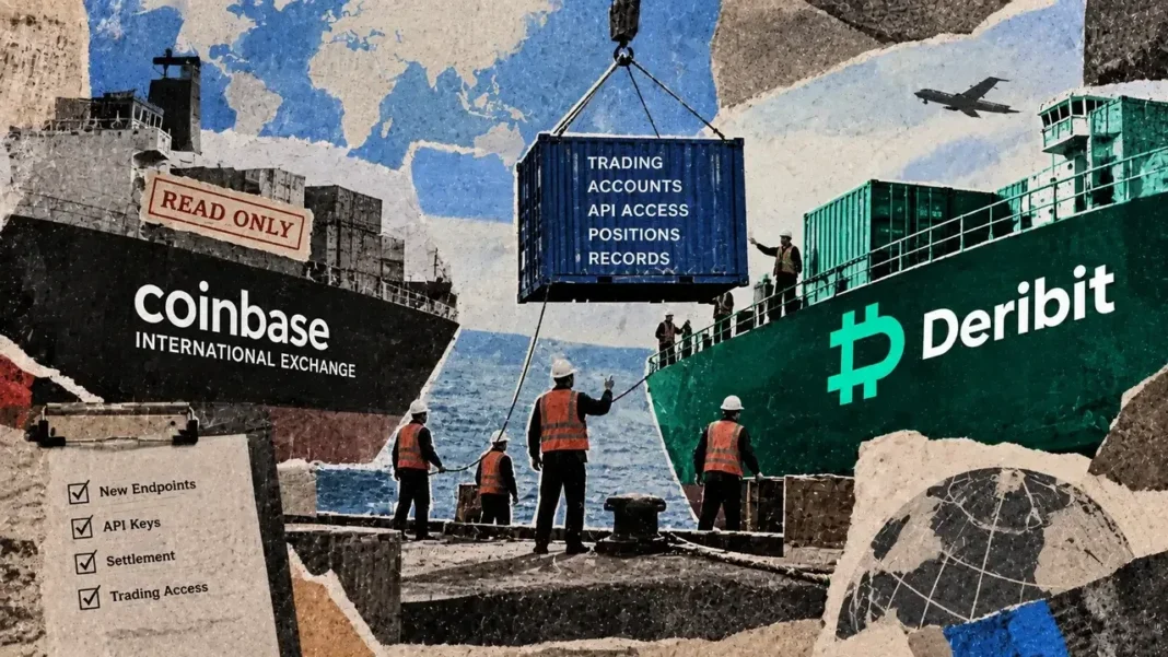 Coinbase completes Deribit switch, ending International Exchange trading